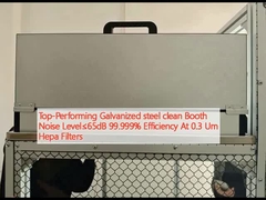 Высокопроизводительная оцинкованная сталь Чистый шум кабины Уровень ≤65 дБ 99,999% Эффективность при 0,3 Um Hepa фильтры