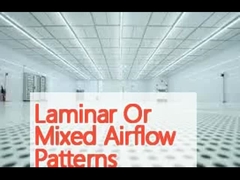 Ламинарные или смешанные модели воздушного потока Модульная чистая комната с фильтром H14/H13 Hepa 0,3-0,5 м/с Средняя скорость ветра