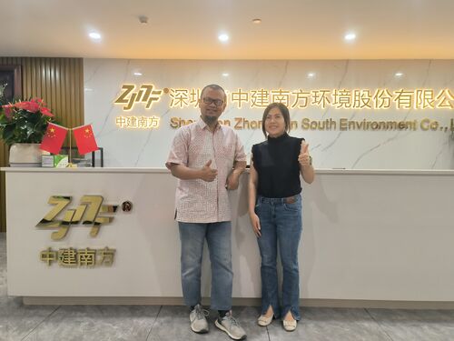 Latest company news about Клиенты из Индонезии посетили China Construction Shenzhen Zhong Jian South Environment Co., Ltd.