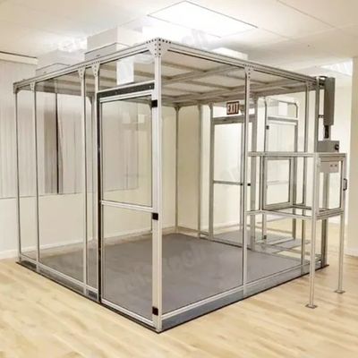 Беспылевая модульная чистая комната настраиваемый корпус чистой комнаты с модульной структурой и фильтром H14 HEPA