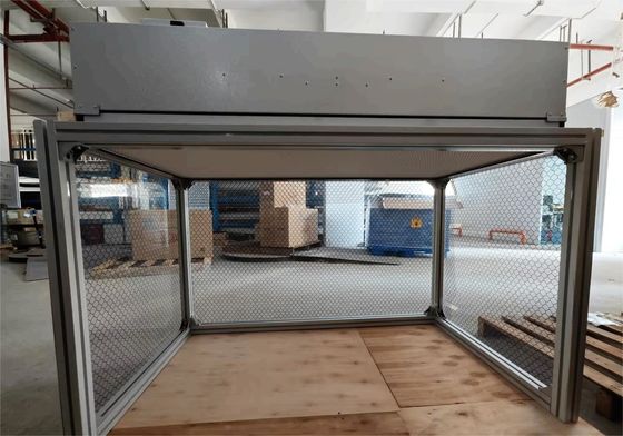 Вертикальный класс 100 HEPA H14 FFU блок Ламинарная чистая скамейка с двойным напряжением питания и скоростью воздуха Алюминиевая рама