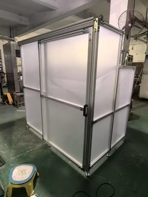Поддерживается при положительном давлении Чистая комната кабины Короткий цикл установки с прозрачным корпусом