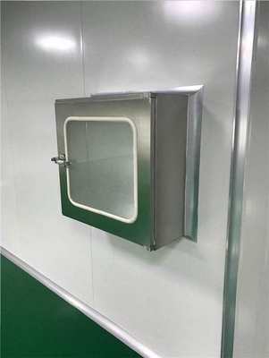 Проходной шлюз из нержавеющей стали с HEPA-фильтрами и вентиляторами для чистых помещений. Система самоочистки с циркуляцией воздуха