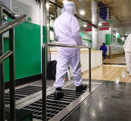 ZJNF Custom Cleanroom Air Showers Shoe Sole Cleaning Equipment For Entrance Air Shower Passageway